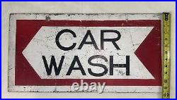 Antique Vintage Double Sided CAR WASH sign