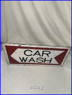 Antique Vintage Double Sided CAR WASH sign