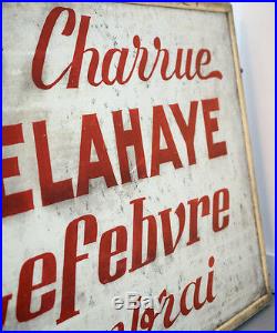 Antique vintage advertising sign Delahaye Automobile