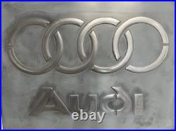 Audi Luxury Vintage Sign 20x24 Handmade Aluminum Relief Garage Decor