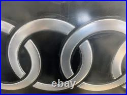 Audi Vintage Cast Aluminum Sign 20x24 Handmade Garage Wall Art Automotive Decor