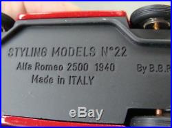 BBR Alfa Romeo 2500 1940 styling models 22 1/43 old toys vintage