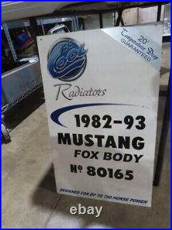Be cool radiators advertising sign Fox Body Mustang Vintage