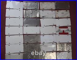 Booster License Plate Lot of 50 Metal Advertising Car Dealer USA Vintage Current