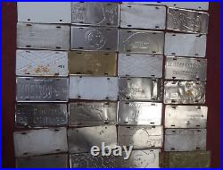 Booster License Plate Lot of 50 Metal Advertising Car Dealer USA Vintage Current