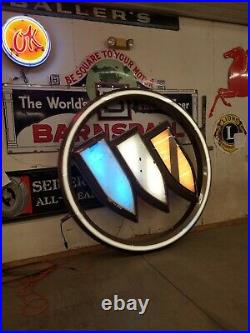 Buick Dealership Sign lighted large vintage double sided
