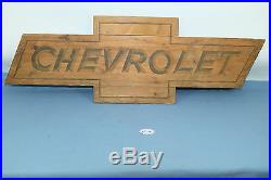 Chevrolet Dealership Sign, Wooden, Vintage