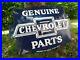 CHEVROLET-Porcelain-Sign-Advertising-Vintage-Service-25-Domed-old-Chevy-USA-01-iful