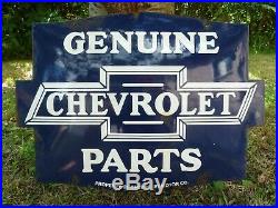 CHEVROLET Porcelain Sign Advertising Vintage Service 25 Domed old Chevy USA