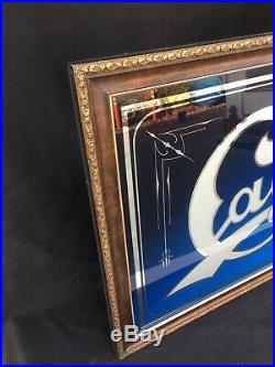 Cadillac Sign Vintage Mirrored 46x28 1940s Showroom Americana Eldorado Mirror