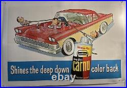 Carnu Bel Air Vintage Automotive Advertisement Rare Original Linen Backed