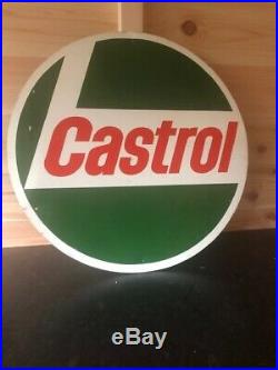 Castrol Advertising Sign, Vintage. Old Garage Sign