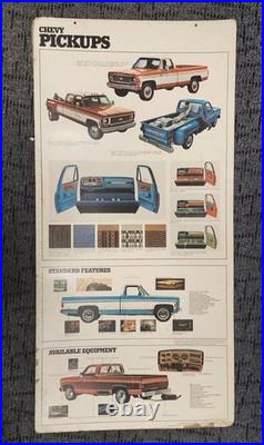 Chevrolet Square Body Vintage Dealer Cardboard Sign Promo Rare