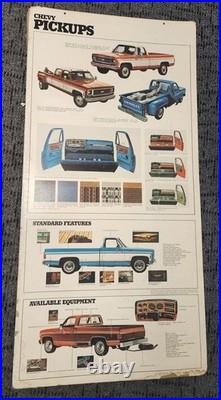 Chevrolet Square Body Vintage Dealer Cardboard Sign Promo Rare