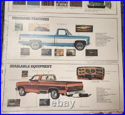 Chevrolet Square Body Vintage Dealer Cardboard Sign Promo Rare