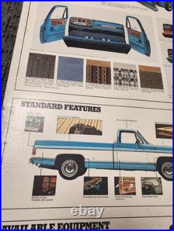 Chevrolet Square Body Vintage Dealer Cardboard Sign Promo Rare