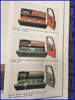 Chevrolet Square Body Vintage Dealer Cardboard Sign Promo Rare
