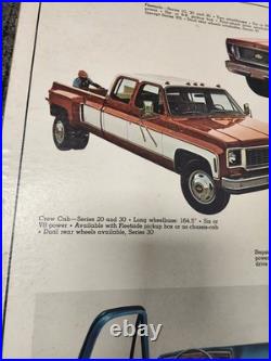 Chevrolet Square Body Vintage Dealer Cardboard Sign Promo Rare