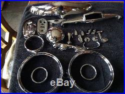 Chrome items for 1959 Jaguar MK10 vintage automobile