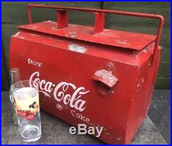 Coca Cola Coke Cooler Metal CLASSIC CAR Vintage 50s VW Campervan Advertising