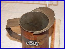 Cross country motor oil sears tin advertising car vintage antique pitcher garage