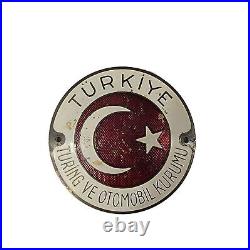 Cruise Across History Vintage Turkish Automobile Club Badge (3.5)