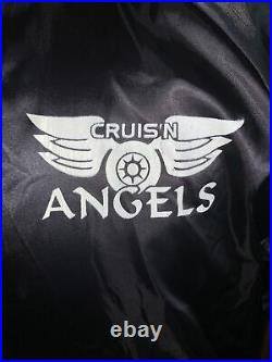 Cruisin Angels Car Club Vintage Satin Jacket Medium Muskogee Oklahoma