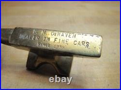 D M DeHAVEN DEALER IN FINE CARS Since 1935 Old Dealership Advertising Sign Anvil