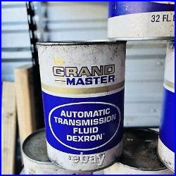 Dexron Auto Transmission Fluid Vintage Grand Auto 1 Quart Full lot of 6 man cave