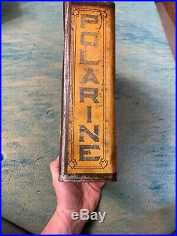 Early Vintage Polarine Standard 1 One Gallon Motor Oil Can Tractor, Boat, Car