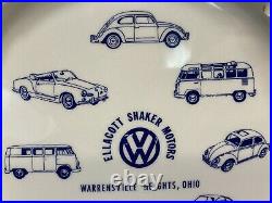 Ellacott Shaker Motors VW Volkswagen Dealership Ashtray Vintage 1960s/70s EUC