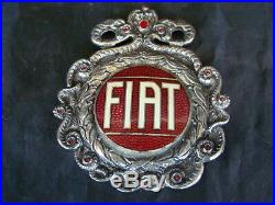 Emblema Radiatore Fiat Stemma Torino Old Emblems Auto Vintage