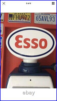 Esso Vintage Style Petrol Pump Globe Classic Car Garage Glass Fibre Not Shell BP