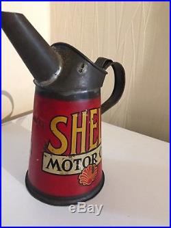 Excellent shell motor oil pourer 1 quart, Classic car vintage car automobilia