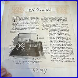 FANTASTIC VINTAGE RARE 1915 Maxwell Motor Car Catalog Promotional Booklet