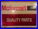 FORD-MOTORCRAFT-QUALITY-PARTS-original-Vintage-SIGN-STAMPED-Metal-FORD-MUSTANG-01-qf