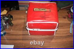 Fantastic vintage Tires Les Schwaub promotional cooler 1965 mustang hot rod