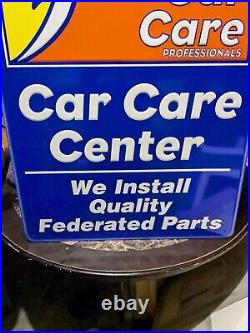 Federated car parts service sign Vintage