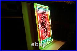 Ferrari Neon Dealership sign. Vintage Steel Enamel neon ART. HUGE 47 by 26