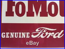Fomoco Sign Vintage Ford Dealership Metal Sign Ford Parts -double Sided Sign