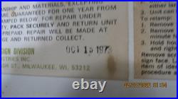 Ford Motorcraft Clock Sign Vintage Autolite