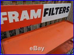 Fram Filters Vintage Auto Parts Service Station 2 Shelf Display Rack