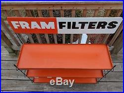 Fram Filters Vintage Auto Parts Service Station 3 Shelf Display Stand