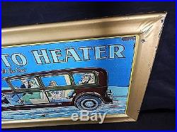 Francisco Auto Heater Tin Advertising Sign Old Vintage Car Service Gas Station