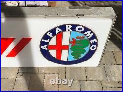 Genuine SERVIZIO ALFA ROMEO Neon Lighted Sign Service Dealer Vintage Garage Auto