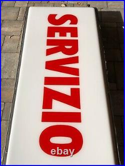 Genuine SERVIZIO ALFA ROMEO Neon Lighted Sign Service Dealer Vintage Garage Auto