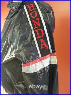 HONDALINE HONDA Nylon Racing vINTAGE MENS MOTORCYCLE BLACK Jacket XL WINDBREAKER