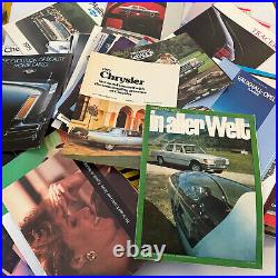 HUGE Vintage Car Brochure Catalog Press Kit Automobile Advertising Lot 125+