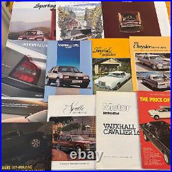 HUGE Vintage Car Brochure Catalog Press Kit Automobile Advertising Lot 125+