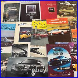 HUGE Vintage Car Brochure Catalog Press Kit Automobile Advertising Lot 125+